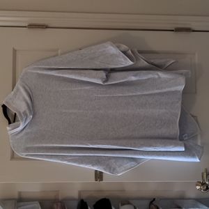 Heather gray sweater poncho Lou and grey